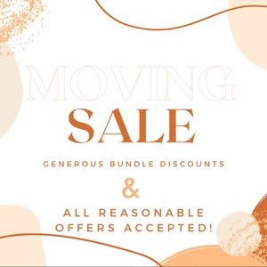 Moving sale! 45% off bundles of 3+ items 💕